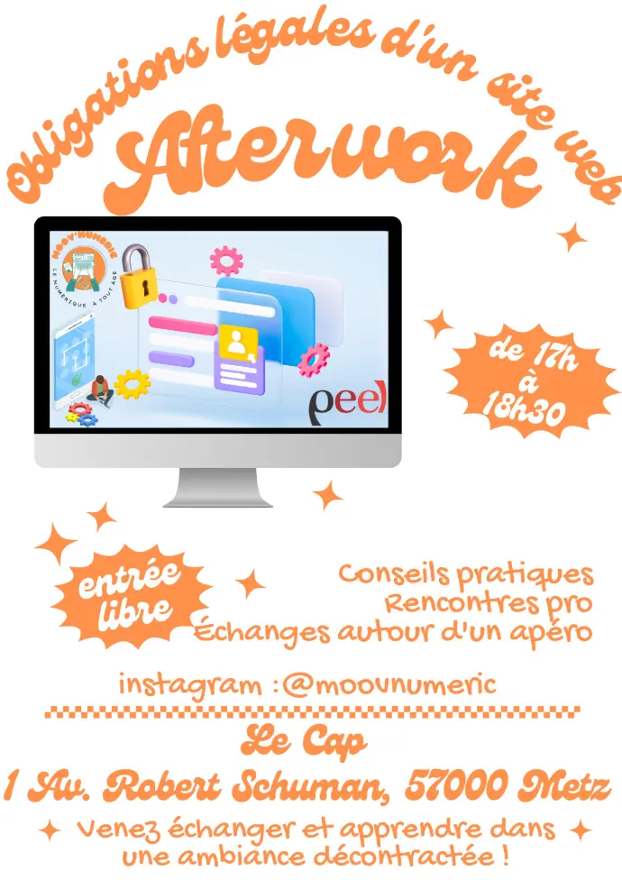 Affiche - Evénement - Afterwork - Conférence - Le CAP - Association - Moov'Numeric Affiche - Présentation - Evénement - Le CAP - Association - Moov'Numeric - Conférence